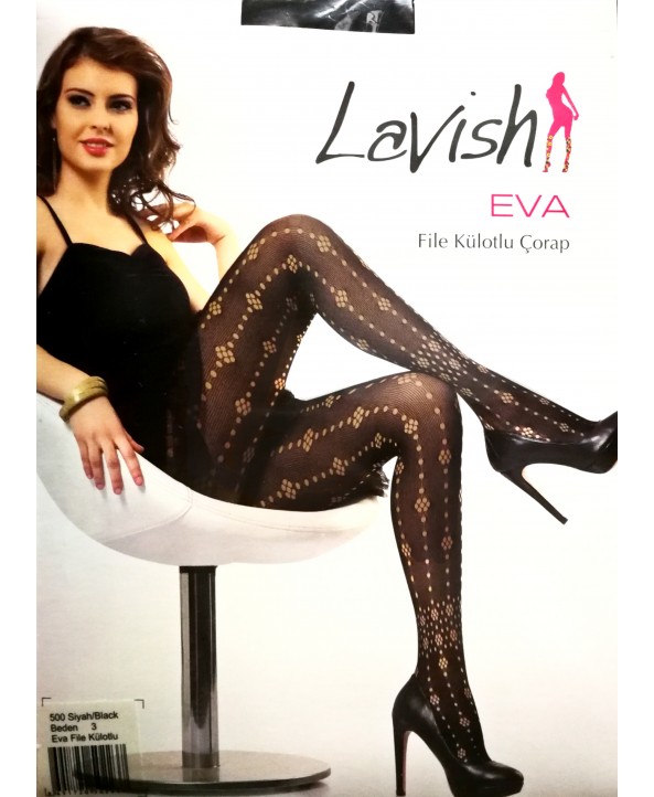Фигурален чорапогащник мрежа EVA Lavish